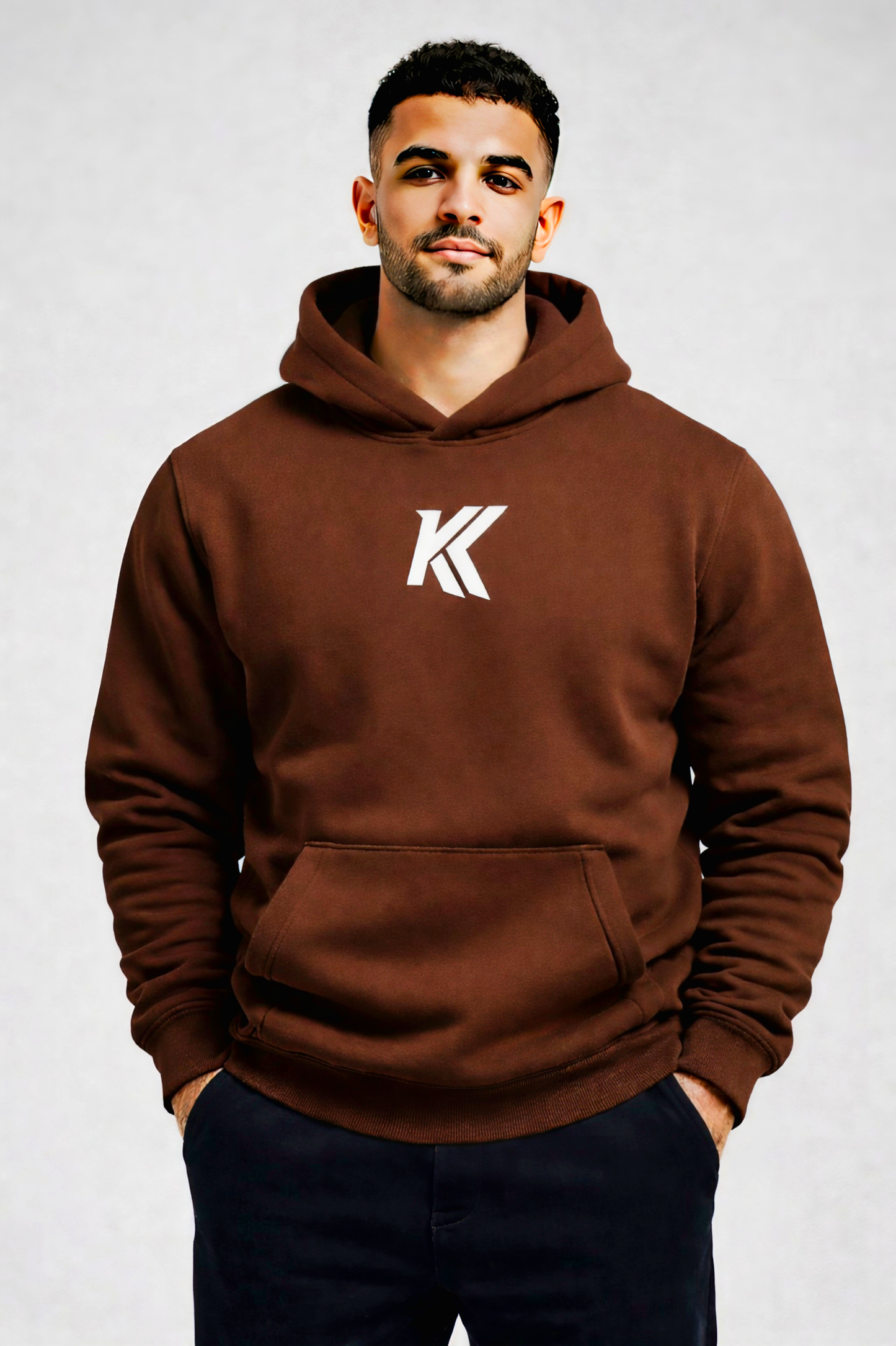 Brown Double K hoodie